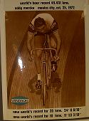 Everything Bicycles - : Eddy Merckx Sets New Hour Record at 49.431kms, Mexico City, October 25, 1972: Posters
