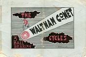 Everything Bicycles - : c.1890`s Waltham Comet Cycles by American Waltham Mfg Co, (Original, not a reprint): Catalogs-Antique, Bicycle Mfgrs.