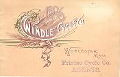 Everything Bicycles - : 1896 Windle Cycle Co of Worcester, Mass Catalog (Original, not a reprint): Catalogs-Antique, Bicycle Mfgrs.