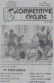 Everything Bicycles - : 1973 December, COMPETITIVE CYCLING, Volume-1, Number 10 : Magazines&Periodicals-Contempory, Various Titles