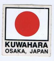 Everything Bicycles - : NOS KUWAHARA STICKER for BMX and FREESTYLE Seat Tube-Sun (Hino Maru): Stickers, Decals & Heat-Transfers (adhesive & water transfer)