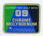 Everything Bicycles - : KUWAHARA 09 CHROME MOLYBDENUM Used on Lightweight and Mountain Bikes: Stickers, Decals & Heat-Transfers (adhesive & water transfer)