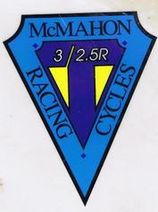 Everything Bicycles - : MCMAHON RACING CYCLES 3/2.5R: Stickers, Decals & Heat-Transfers (adhesive & water transfer)