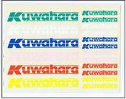 Everything Bicycles - : KUWAHARA LOGO SHEET (6 Colors, 18 Logos): Stickers, Decals & Heat-Transfers (adhesive & water transfer)