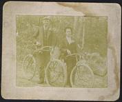 Everything Bicycles - : c.1898 TWO GENTS STOP ON ROAD FOR A PHOTO: Photographs-Antique Collectables (tin, glass, paper)