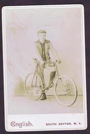 Everything Bicycles - : c.1897 YOUNG MAN WITH FOOT ON PEDAL OF SAFETY-English Studio, South Dayton, NY: Photographs-Antique Collectables (tin, glass, paper)