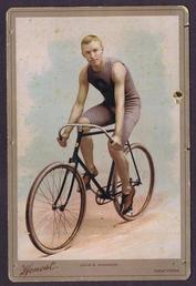 Everything Bicycles - : c.1892 JOHN S. JOHNSON-Early American World Champion Cyclist and Speed Skater: Photographs-Antique Collectables (tin, glass, paper)