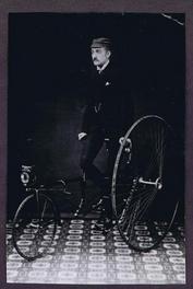 Everything Bicycles - : c.1885 ALFRED PELLANT ON A COVENTRY ROTARY TRICYCLE - He belonged to North Road CC and New Southgate CC: Photographs-Antique Collectables (tin, glass, paper)