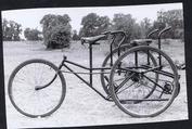 Everything Bicycles - : c.1889 TANDEM TRICYCLE WITH SINGLE REAR WHEEL : Photographs-Antique Collectables (tin, glass, paper)