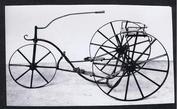 Everything Bicycles - : c.1879 FORGED FRAME TRICYCLE WITH LONG TILLER STEERING: Photographs-Antique Collectables (tin, glass, paper)