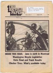 Everything Bicycles - : 1975 August, THE BICYCLE PAPER Vol-IV No-5 : Magazines&Periodicals-Contempory, Various Titles