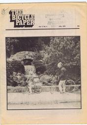 Everything Bicycles - : 1976 July, &nbsp;THE BICYCLE PAPER, Vol. 5, No. 4&nbsp; : Magazines&Periodicals-Contempory, Various Titles