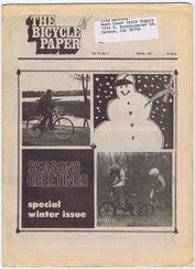 Everything Bicycles - : 1977 Winter, &nbsp;THE BICYCLE PAPER, Vol. VI, No. 7 : Magazines&Periodicals-Contempory, Various Titles
