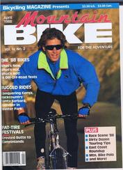 Everything Bicycles - : 1988 April, MOUNTAIN BIKE by Rodell Press, Vol. IV No. 2 : Magazines&Periodicals-Contempory, Various Titles