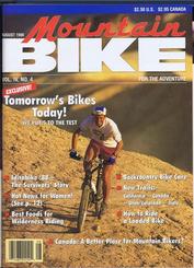 Everything Bicycles - : 1988 August, MOUNTAIN BIKE by Rodell Press, Vol. IV No. 4 : Magazines&Periodicals-Contempory, Various Titles