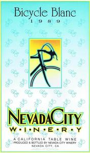 Everything Bicycles - : Nevada City Winery 1989 Bicycle Blanc Poster (see the picture gallery): Posters