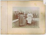 Everything Bicycles - : c.1903 Tiller Tricycle with 2-Women Posing (Notice the rope around the leading woman): Photographs-Antique Collectables (tin, glass, paper)