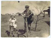 Everything Bicycles - : c.1903 A Bike, a Trike and Two Riders: Photographs-Antique Collectables (tin, glass, paper)