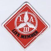 Everything Bicycles - : Life Membership Patch, L.A.W.-League of American Wheelmen: Patches & Emblems, Embroidered (for iron & sew on)