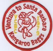 Everything Bicycles - : Kangaroo Baggs-Ventura to Santa Barbara, VCBC 1979 (California): Patches & Emblems, Embroidered (for iron & sew on)