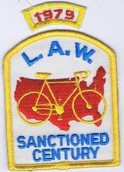 Everything Bicycles - : Sanctioned Century 1975 September-L.A.W.: Patches & Emblems, Embroidered (for iron & sew on)