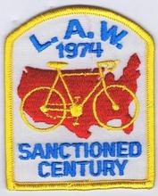 Everything Bicycles - : Sanctioned Century,&nbsp;1974-L.A.W.: Patches & Emblems, Embroidered (for iron & sew on)