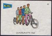 Everything Bicycles - : 49 Matchbox Label from Holland, Vege Brand (A 1964 Quadruplette): Matches