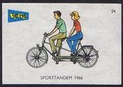 Everything Bicycles - : 54 Matchbox Label from Holland, Vege Brand (A 1966 Sporttandem): Matches