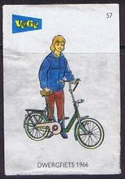 Everything Bicycles - : 57 Matchbox Label from Holland, Vege Brand (A 1966 Dwergfiets): Matches