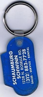 Everything Bicycles - : SCHAUMBURG SCHWINN CYCLERY&nbsp;- Key Holder&nbsp;(see the picture gallery): Bicycle Industry Souvenirs (SWAG)