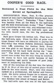 Everything Bicycles - : Springfield Bicycle Meet -&nbsp;1896 in Springfield, Mass: Who's Who-Racers/Competitors, Venues, Sanctioning Bodies & Teams/Clubs