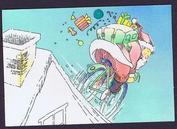 Everything Bicycles - : Wishing you Holiday Fun Times from the Hansings: Greeting Cards-Contemporary