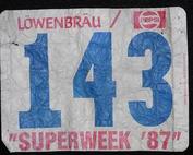 Everything Bicycles - : Racer`s Number 143 from France-MEMENTO: Programs, Posters, Adverts & Memorabilia for Racing & Touring Events