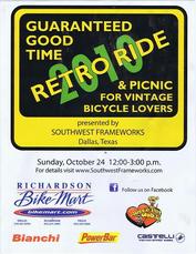 Everything Bicycles - : 2010 October 24th RETRO RIDE For Vintage Bicycle Lovers: Programs, Posters, Adverts & Memorabilia for Racing & Touring Events
