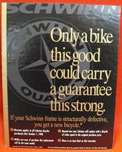 Everything Bicycles - : 1991 Schwinn No Time Limit Warranty: Posters
