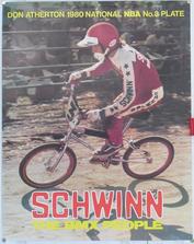 Everything Bicycles - : 1980 Schwinn The BMX People, Don Atherton #3 Plate: Posters