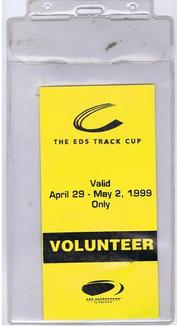 Everything Bicycles - : 1999 USA TRACK NATIONAL CHAMPIONSHIPS - EDS Track Cup Badge-VOLUNTEER: Programs, Posters, Adverts & Memorabilia for Racing & Touring Events