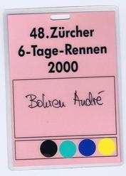 Everything Bicycles - : 2000 ZURICH 6-DAY Entrance Badge: Programs, Posters, Adverts & Memorabilia for Racing & Touring Events