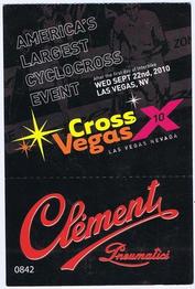 Everything Bicycles - : 2010 September 22nd INTERBIKE`s Vegas Cyclocross Entrance Ticket: Programs, Posters, Adverts & Memorabilia for Racing & Touring Events