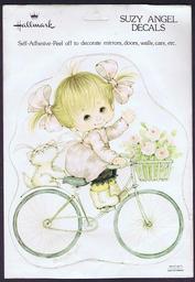 Everything Bicycles - : SUZY ANGEL on a Bicycle: Stickers, Decals & Heat-Transfers (adhesive & water transfer)