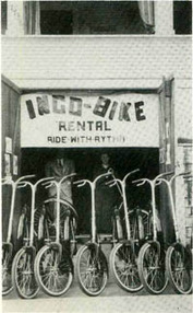 Everything Bicycles - : INGO BIKE Produced by Ingersol 1934~1937 (A scooter type bicycle): Photo Gallery-Index of bikes & stuff for Your Research