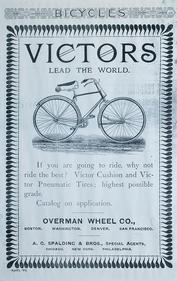Everything Bicycles - : 1892 Victor Safety by Overman Wheel Co-Enlargement of Advert: Posters