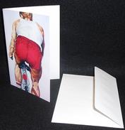 Everything Bicycles - : Muscular Male Cyclist, Blank Note Card with Envelope: Stationary (Letterheads, Writing Paper, Note-greeting-cards, etc.)