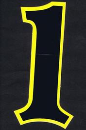 Everything Bicycles - : Number Plate Number-1 for BMX: Stickers, Decals & Heat-Transfers (adhesive & water transfer)