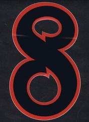 Everything Bicycles - : Number Plate Number-8 for BMX: Stickers, Decals & Heat-Transfers (adhesive & water transfer)