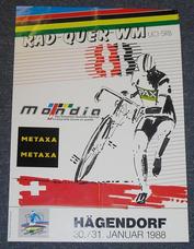 Everything Bicycles - : Mondia 1988 UCI Race at Hagendorf January 30 and 31: Posters