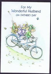 Everything Bicycles - : Fathers Day <em><strong>For My Wonderful Husband</strong></em>: Greeting Cards-Contemporary