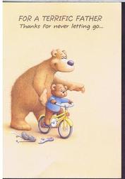 Everything Bicycles - : 1988 Fathers Day <em><strong>For a terrific father. . . <br /></strong></em>: Greeting Cards-Contemporary