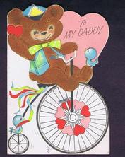 Everything Bicycles - : c.1965 Valentine from our Son Greg Guithues to Frank: Greeting Cards-Contemporary